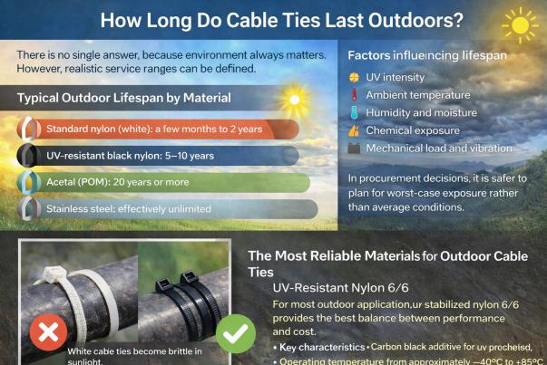 How Long Do Cable Ties Last Outdoors?